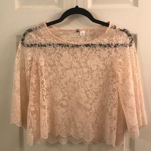 Lace crop top